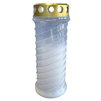 Candela din plastic spirala alb SV-SPIR-A