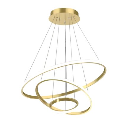 Candelabru Circular, Toolight, 220v, 40w, Diametru 20/40/60cm, Tricolor, Auriu