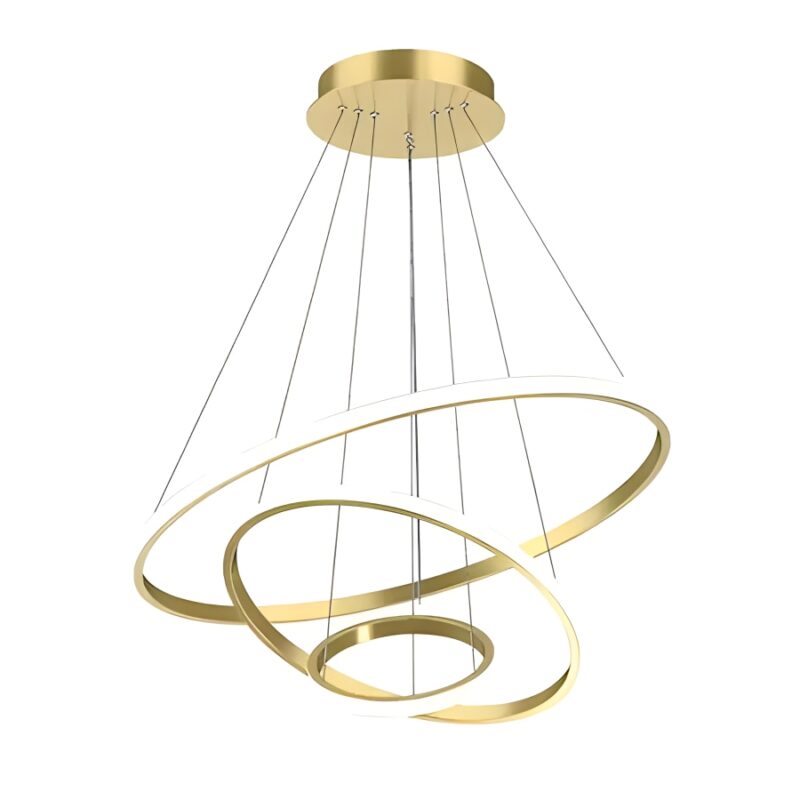 Candelabru Circular, Toolight, 220v, 40w, Diametru 20/40/60cm, Tricolor, Auriu