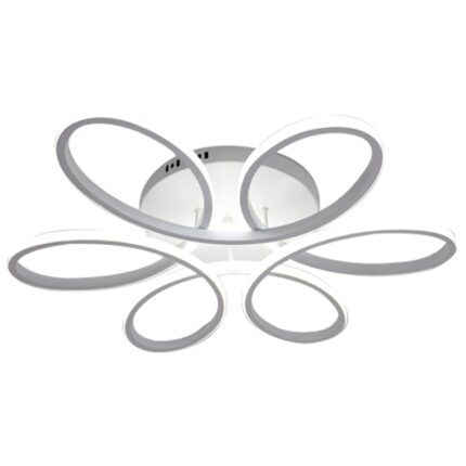 Lustra LED Circle Design Magelis, SLC Selino Concept cu telecomanda, lumina calda, neutra, rece si intensitate reglabila, 72-144W, clasa energetica G