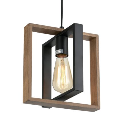 Pendul, MWAOWM, lemn si metal, negru, 62x9.5x9.5cm