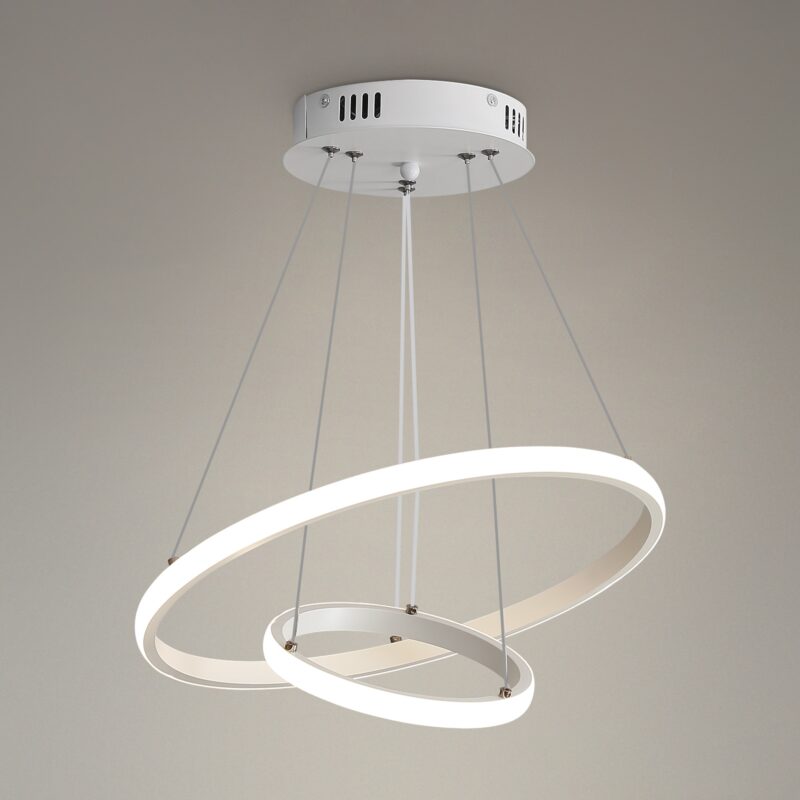 Candelabru Circular, Toolight, 220v, 30w, Diametru 20/40 cm, Lumina Neutru, Alb