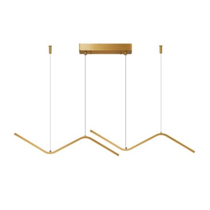 Candelabru modern LED, Goeco, Aluminiu/Fier, 100x100x25 cm, Auriu