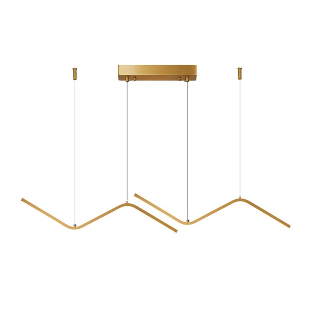 Candelabru modern LED, Goeco, Aluminiu/Fier, 100x100x25 cm, Auriu