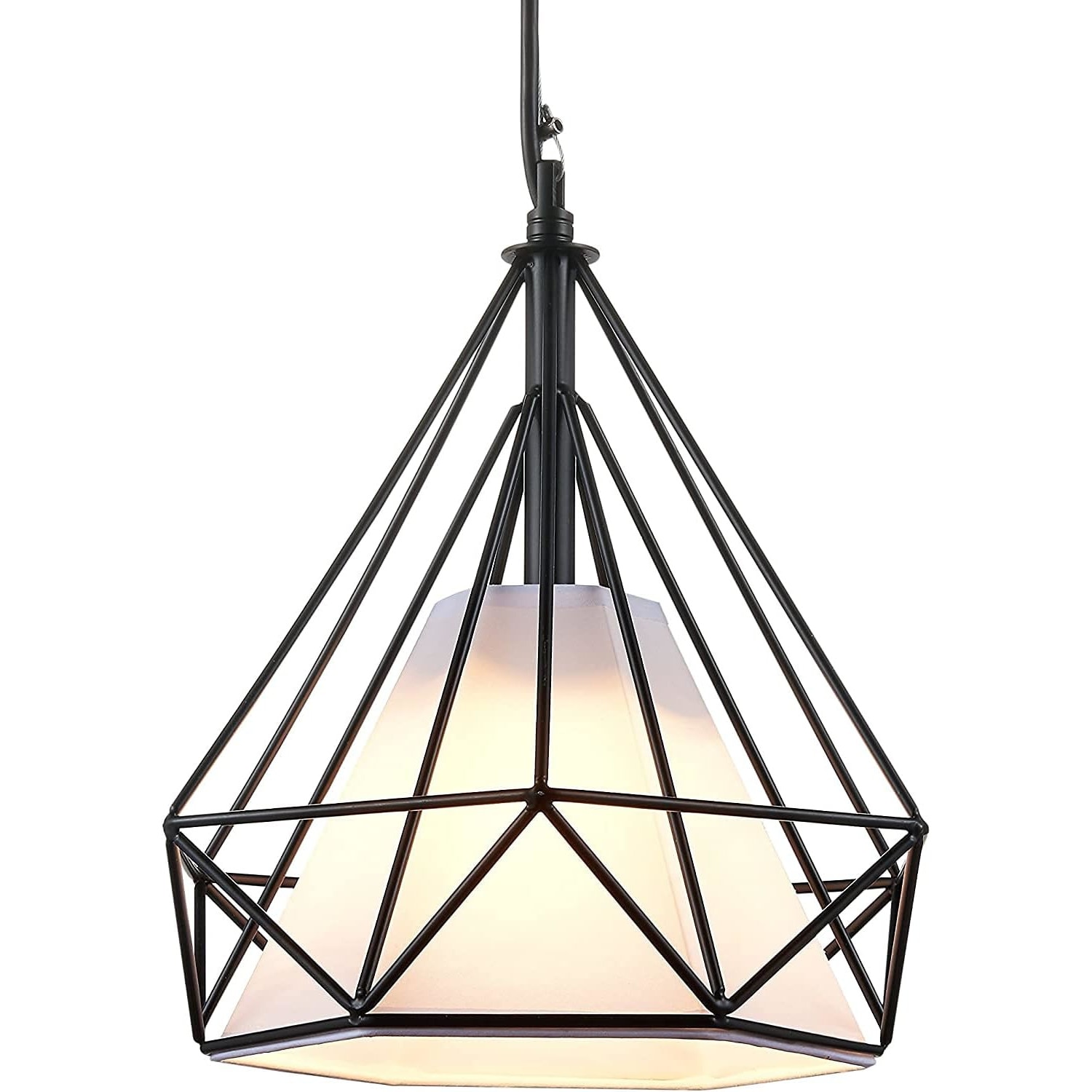 res_6ee2d261beedabf3da2472e6278491ed Candelabru Mckalen, diamant, metal perforat, negru, 25x100cm