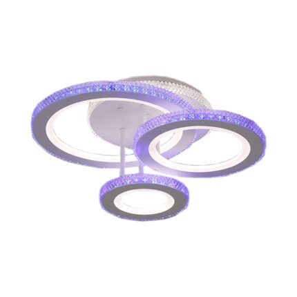 Lustra LED RGB Digital cu telecomanda, intensitate reglabila, Cald/Neutru/Rece si RGB, 120W ZenLED®