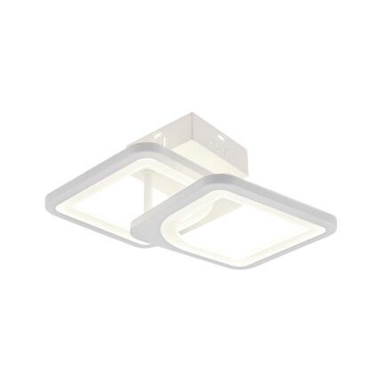 Lustra LED RFAN, Model B17-2, cu Telecomanda, 3 Tipuri de Lumina, Intensitate Reglabila, 44W, Alb