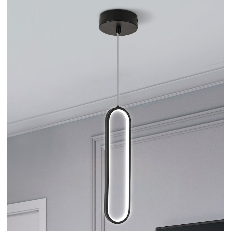 Candelabru, Toolight, nordic modern, 15W, negru, 40*9.5cm, lumina rece 6500K, 220V