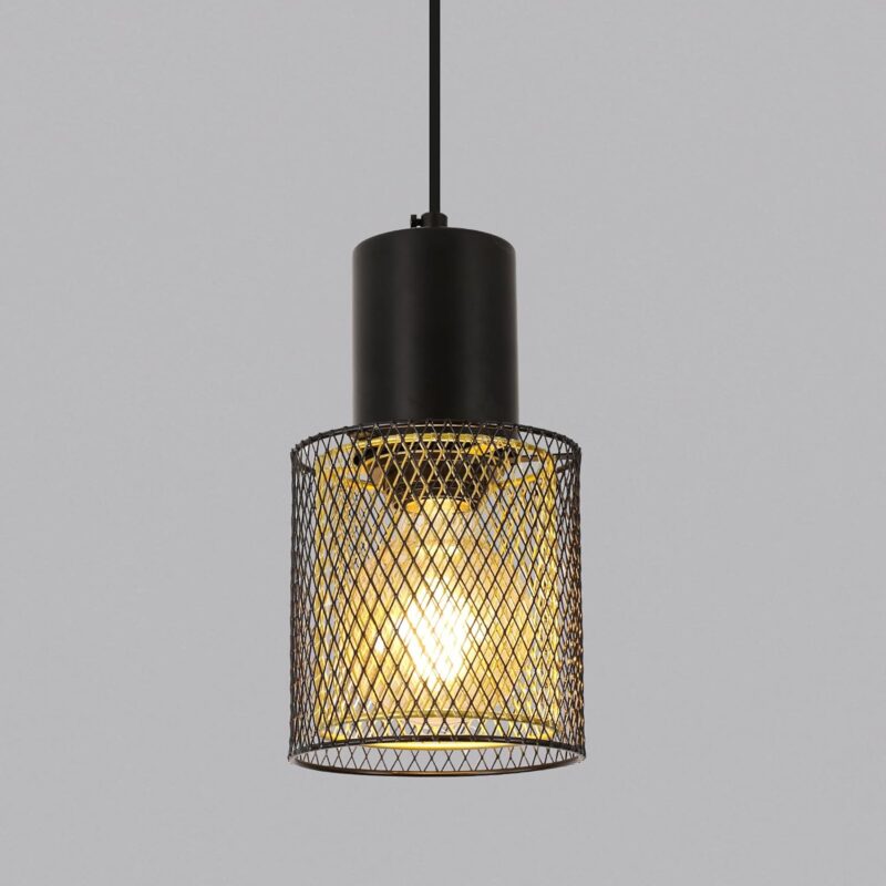 Lampa Pandantiv Industriala, Goeco, Corp De Iluminat Vintage E27, Metal Cu Dublu Strat Reglabil, Pentru Dormitor, Sufragerie, Bucatarie, Living, Bar