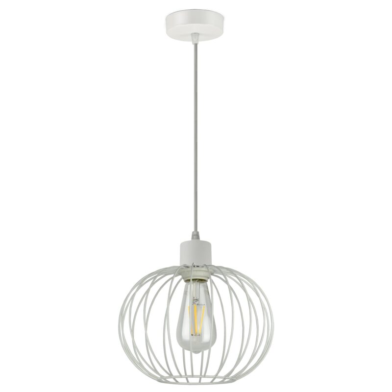Corp de iluminat suspendat ADVITI Sola AD-LD-6266WE27M, E27, 60W, alb