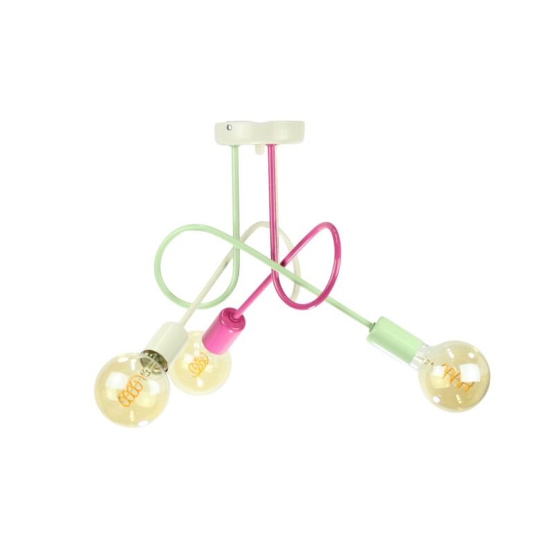 Lampa pentru copii in culoare pastel 3x60W