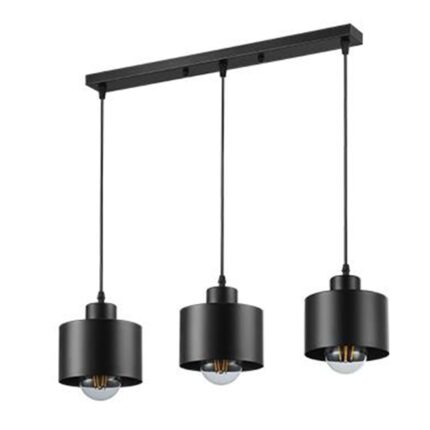 Lustra suspendata, LVT, Elza, 3xE27, 35W, 50 cm, negru