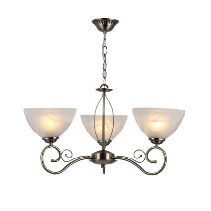 Candelabru suspendat Quark model 06560-3 surse de iluminat 3XE27, Bronz, IP20