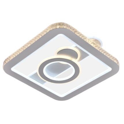 Lustra LED 70W, diamante + patrate, lumina calda/rece/neutra