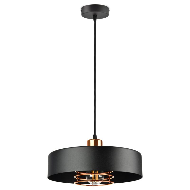 Corp de iluminat suspendat ADVITI Chiro AD-LD-6267BE27M, E27, 60W, negru/auriu