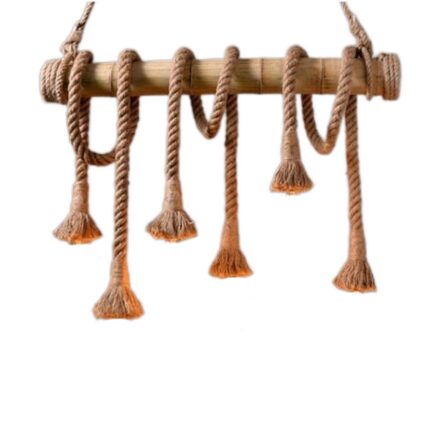Pendul Rustic RFAN, Model 8395-6P, 6 X E27, Inaltime Reglabila