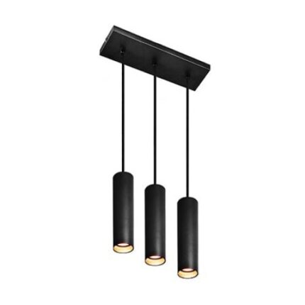 Pendul led modern Design de arta Vintage Negru 220V 3 Brate lumina Rece T60-300/3BK