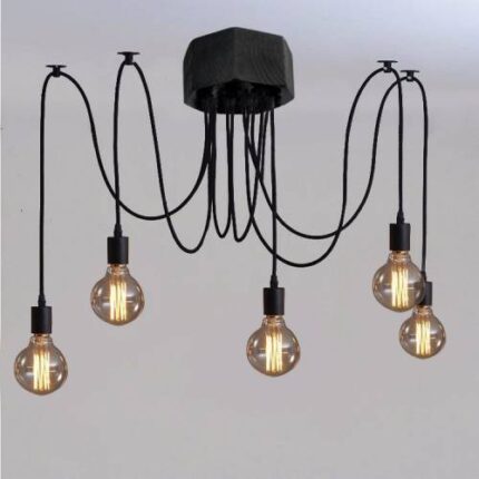 Candelabru tip caracatita cu 5 brate, E27