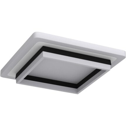 Lustra LED cu 3 functii, 40W, patrata, neagra, lumina calda/rece/naturala, HOME DESIGN