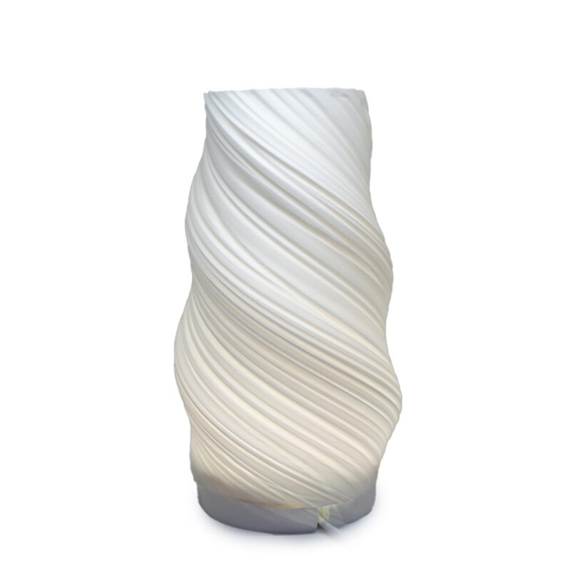 Lampa birou printata 3D, Led inclus, PLA+, alb