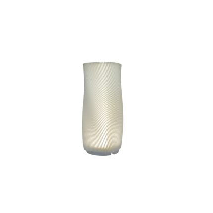 Lampa dormitor, Led inclus, printata 3D, PLA+, alb