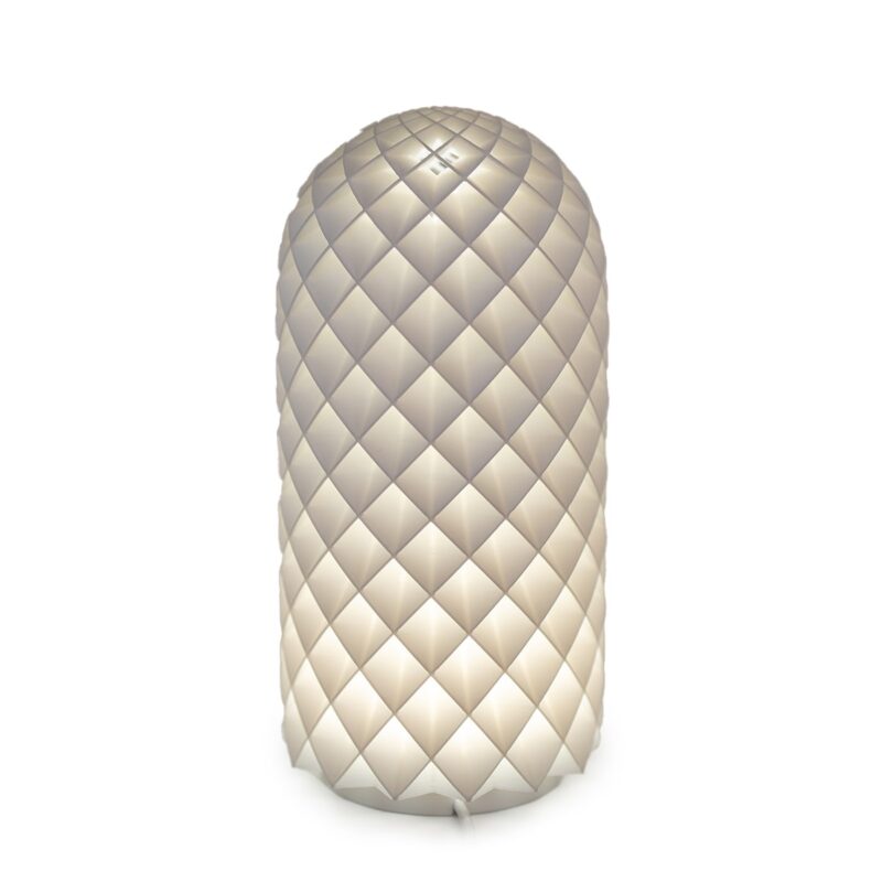 Lampa de birou printata 3D, alba, LED inclus, PLA