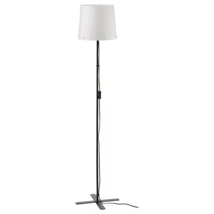 Lampadar, negru/alb, 150 cm, 13W, E27
