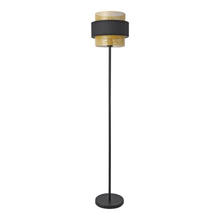 Lampa de podea, lux.pro, PXQD-0016 Albans, 160 x 30 cm, 1 x E27, max. 60W, metal, plastic, poliester, negru, auriu