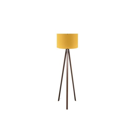 Lampa de podea PWL-1059 Pakoworld Ε27, galben/maro, D38x140 cm