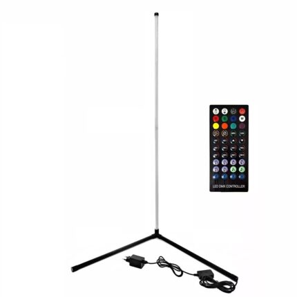 Lampa LED RGB de podea, KOTYS®, 140 cm, Telecomanda, USB, Alb