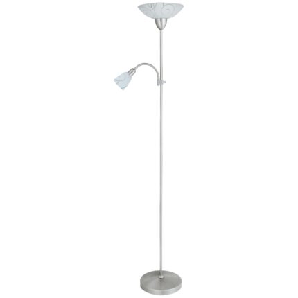 Lampadar cu brat Rabalux Harmony, halogen, dimabil, H178cm, crom
