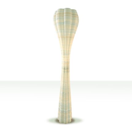 Lampadar decorativ, 3D print, model Organa, Alb, 180 cm