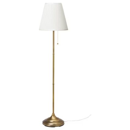 Lampadar, alama/alb, 155 cm, 100W, E27