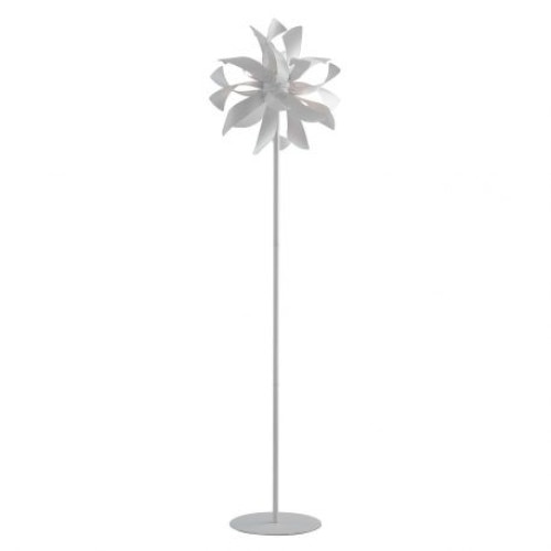 Lampadar, Fix, Aluminiu, Inaltime 165 Cm, Alb/Argintiu