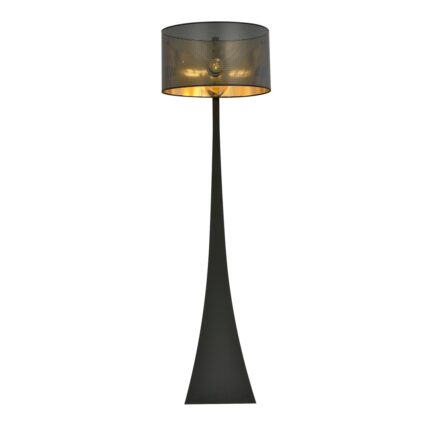 Lampadar podea, EMIBIG Lighting, Metal, 50 x 170 x 50 cm, Negru/Auriu