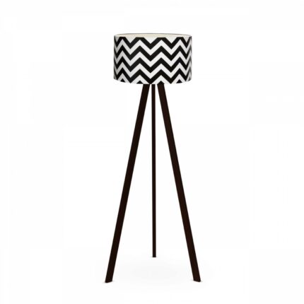 Lampadar trepied modern, Insignio, alb / negru, 140X38, 1xE27, Model Ayd-2802 , cablu 200cm