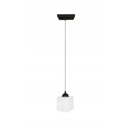 Lampa de podea, Komat, E-27, negru, sticla, latime 15cm, inaltime 90cm
