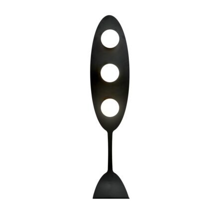Lampadar pentru podea, Embig Lighting, Otel, E14, 140 cm, Negru