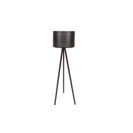 Lampadar trepied modern, Fullhouse, negru, 145X38cm, 1xE27, Model 104 , cablu 200cm