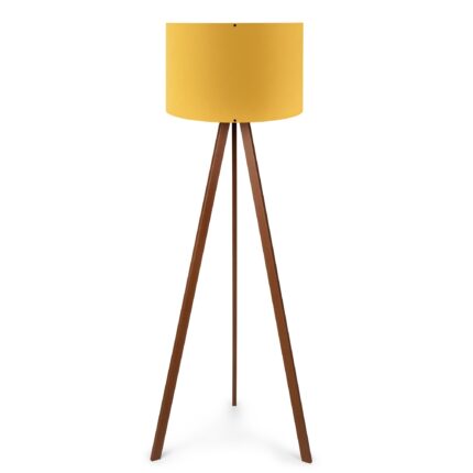 Lampadar trepied modern, Insignio, galben mustar, 140X38, 1xE27, Model Ayd-1565 , cablu 200cm