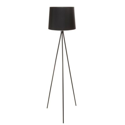 Lampadar Tripod Metalic Iris, 1xE27, 40W, 36x36x140cm, Negru