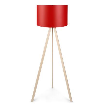 Lampadar trepied modern, Insignio, rosu, 115cm, 1xE27, Model Ayd-1574