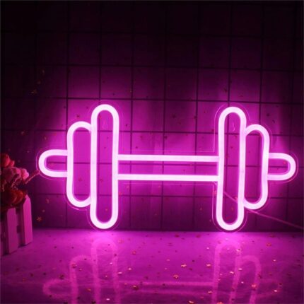 Lampa Homyl, Neon, LED, Gantere, Roz