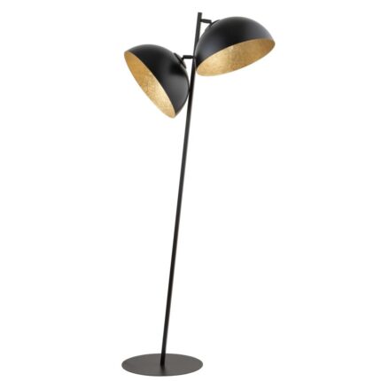 Lampa de podea, Sigma, Otel, Negru/Auriu