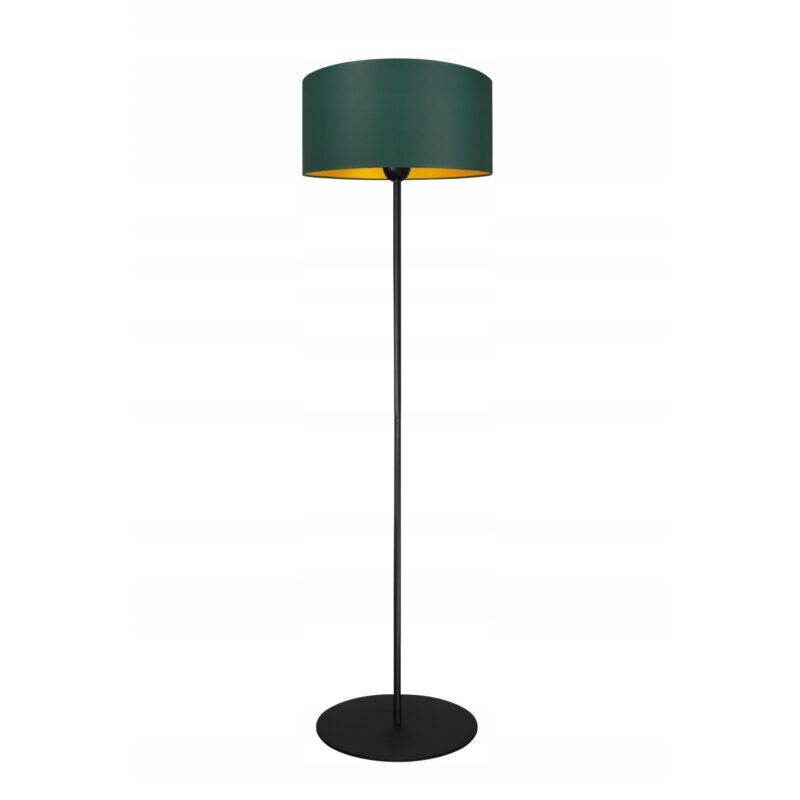 Lampa de podea, Komat, LS-404, E-27, Metal, 160x40 cm, Verde/Auriu