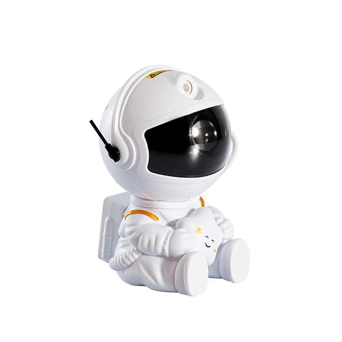 Proiector LED Astronaut LightinLove® pentru casa, stele si efecte nebula, alb, telecomanda, cap magnetic detasabil, reglabil 360° pentru copii, bebelusi, parinti adulti