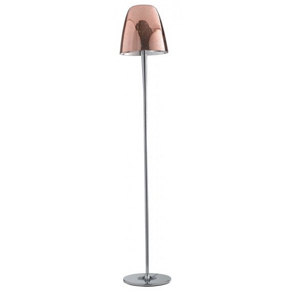 Lampadar, Fix, Metal/Sticla, Inaltime 159 cm, Bronz