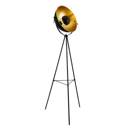 Lampadar Angers, lux.pro, 158 cm, 1 x E27, 60W , metal, negru/galben arama