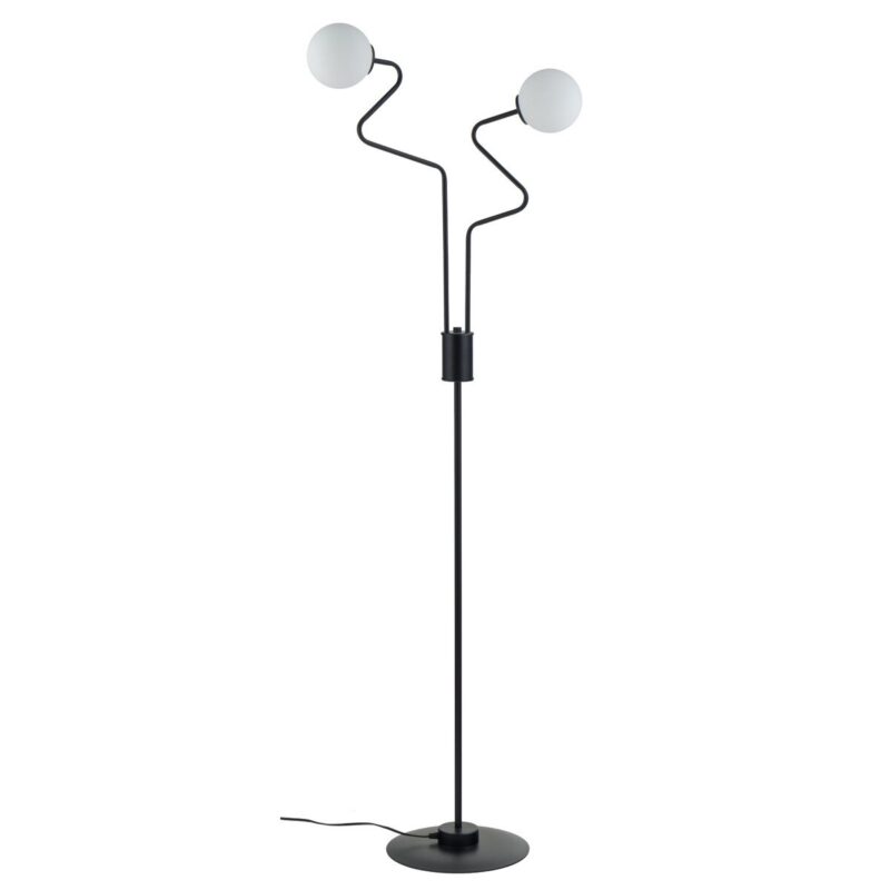 Lampadar, Sigma, G9, 12 W, Otel, 162 cm, Negru