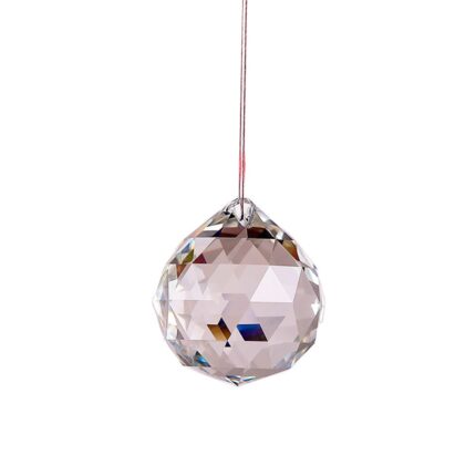 Bila de cristal decorativa, 60mm, Incolor